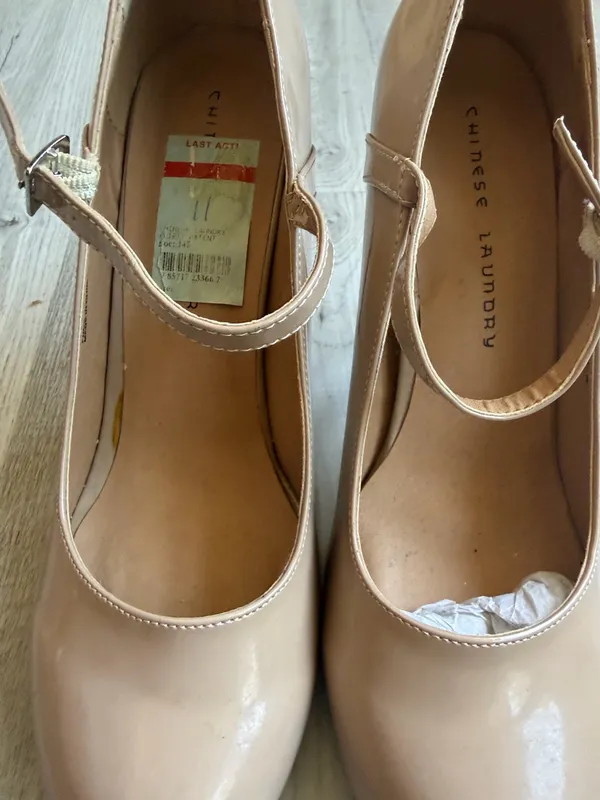 Chinese Laundry Nude Patent Mary Jane Pumps Classic Heels - Image 3