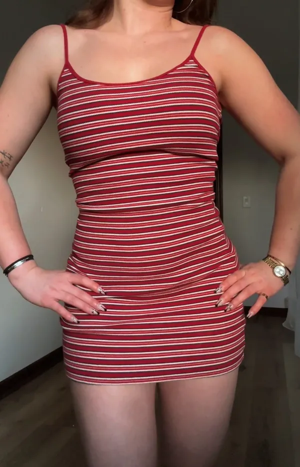 Vintage Brandy Melville Kyran Striped Mini Dress - Image 8