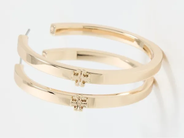 NWOT Tory Burch Icon Hoop Earring - Image 3