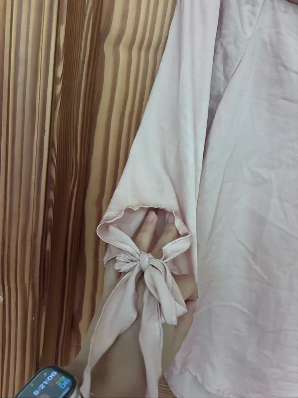 Apt. 9 Blush Off-Shoulder Blouse with bow sleeves - Image 3