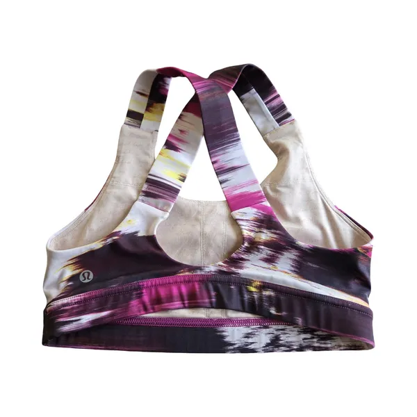 Lululemon All Sport Bra III Pigment Wind Berry Rumble Multi Size 6 - Image 2