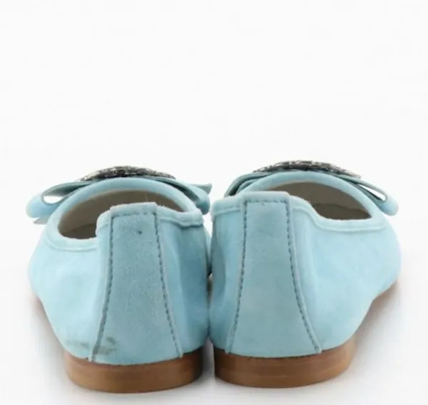 Alberto la Torre blue suede ballet flats size 37 - Image 4