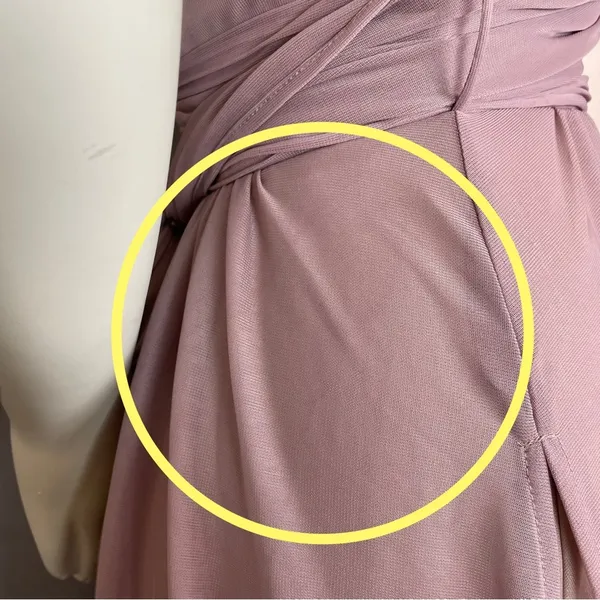 Birdie Grey‎ Convertible Bridesmaid Dress Dark Mauve Size XS Wedding Formal Prom - Image 13