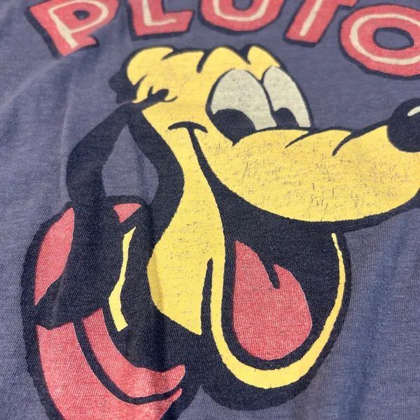 Torrid Disney Pluto Distressed Graphic T Shirt Gray Plus Size 2 18/20 2X - Image 4