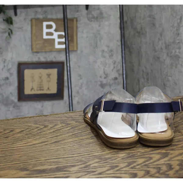 NWT Journee Collection Womens Lavine Multi Strap Sandals LAVINE Navy Blue 9M - Image 5
