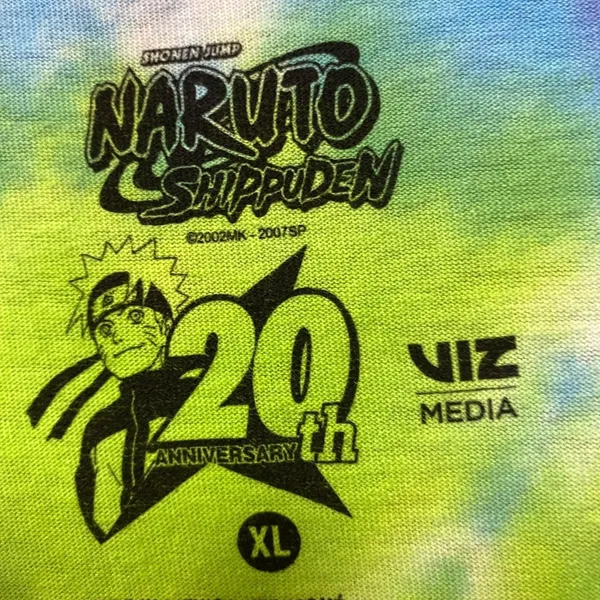 Naruto Shippuden Anime Tie dye Tshirt size XL - Image 4