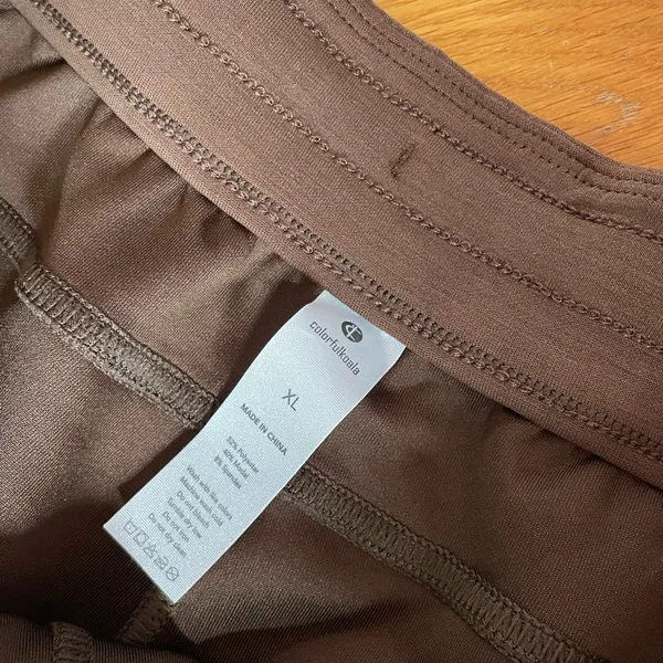 Colorfulkoala Velvra Modal Lounge Pants XL Brown Plum Wide Leg Drawstring NWT - Image 3