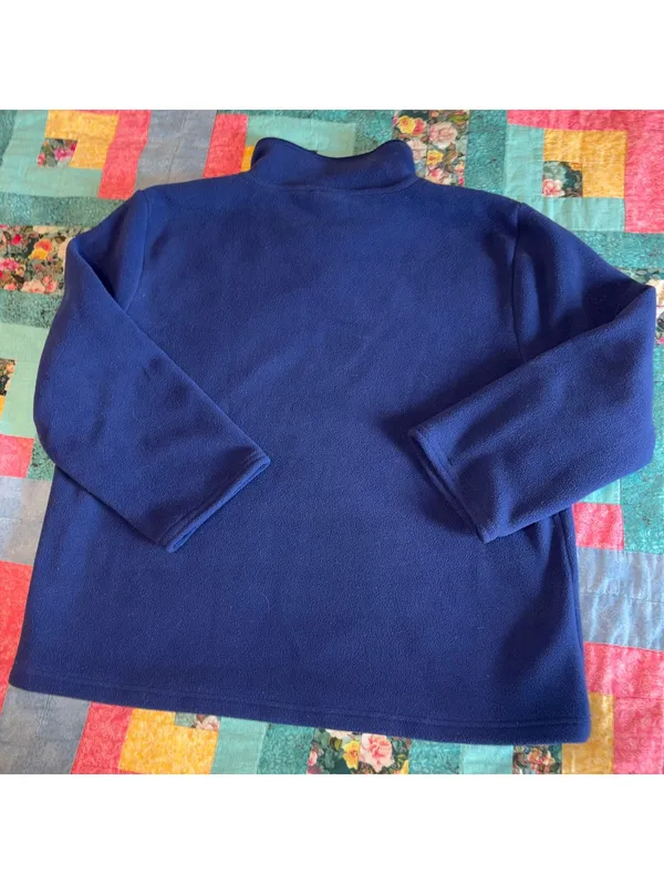 Disney Store Minnie Mouse Woman’s L Navy Blue Fleece Pullover Sweatshirt - Image 3