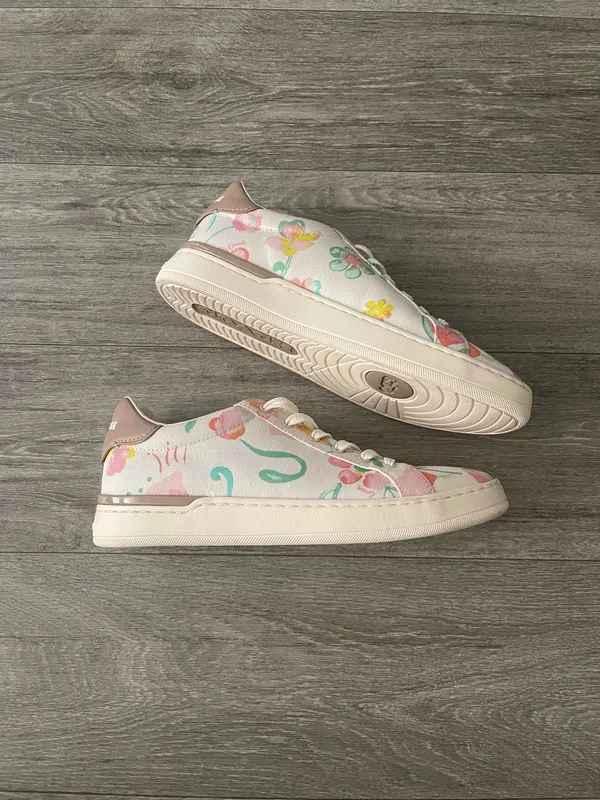 Coach clip low top floral sneaker - 10 - Image 5