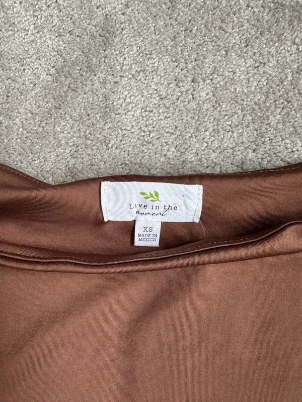 Live in the Moment Bodysuit Brown - Image 3