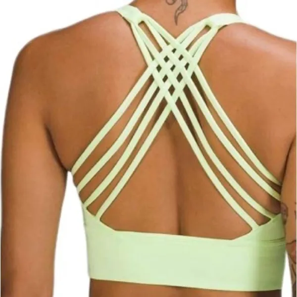Lululemon Free to Be High-Neck Longline Bra Wild Light Support A/B Faded Zap S6 - Image 10