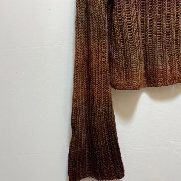 Arizona Jean‎ Co. Women’s Knit Sweater Size M Brown Ombre Bell Sleeve NWT - Image 8
