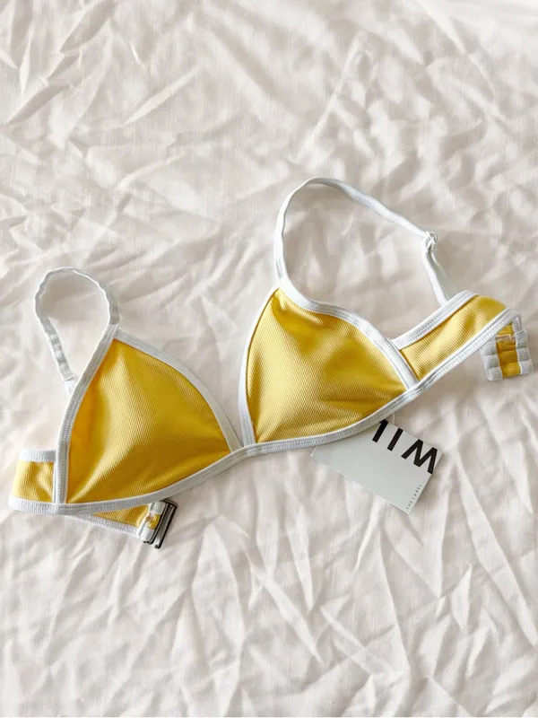 NWT • WILO 3pc Bikini Set Yellow Size M - Image 4