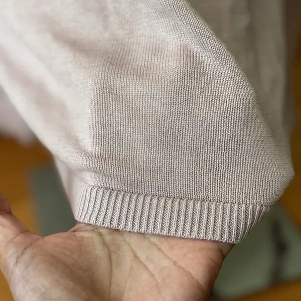 Lululemon Bring It Backbend Sweater Porcelain Pink Cashmere P2P 21” Sz 4 FLAWED - Image 12