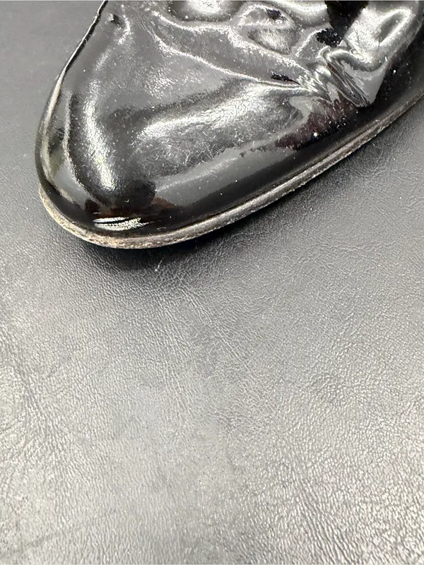 Silvia Fiorentina Patent Leather Bow Loafers Size 8.5 - Image 10
