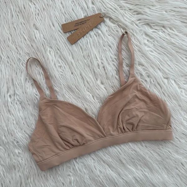 Skims Fits Everybody Crossover Bralette Clay Size Small - Image 2