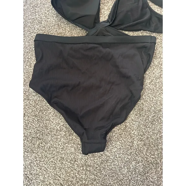 Aerie Black One Piece Swim Suit - Medium - Image 3