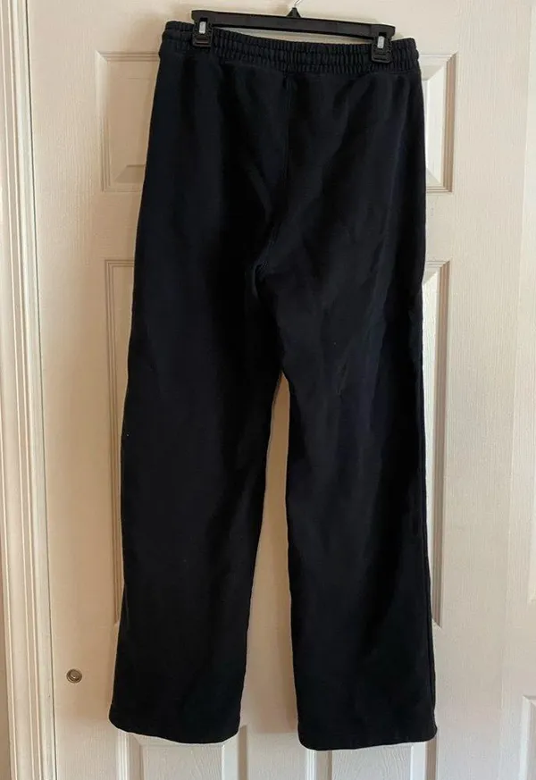 Soft A&F collection large long black wide leg sweatpants - Image 4