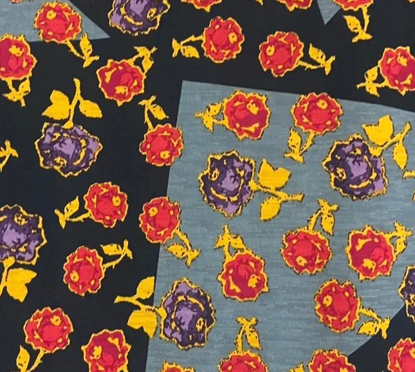 LuLaRoe Tunic Top Sz L IRMA Floral Print High/Low Hem Short Sleeves Oversized - Image 3
