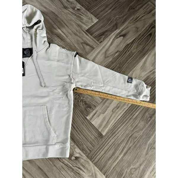 ALPHALETE Women’s Terry Oversized Hoodie - Moonstone,Size Medium - Image 4