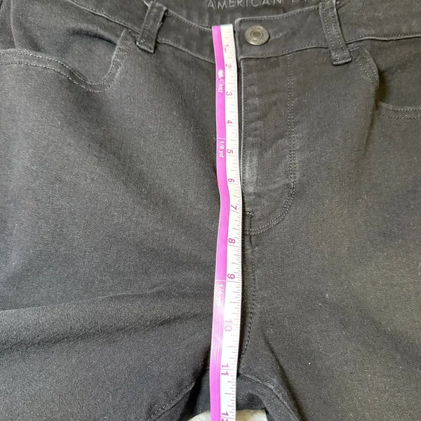 American Eagle Womens Size 12 Long The Dream Jean Black High Rise Jegging Skinny - Image 10