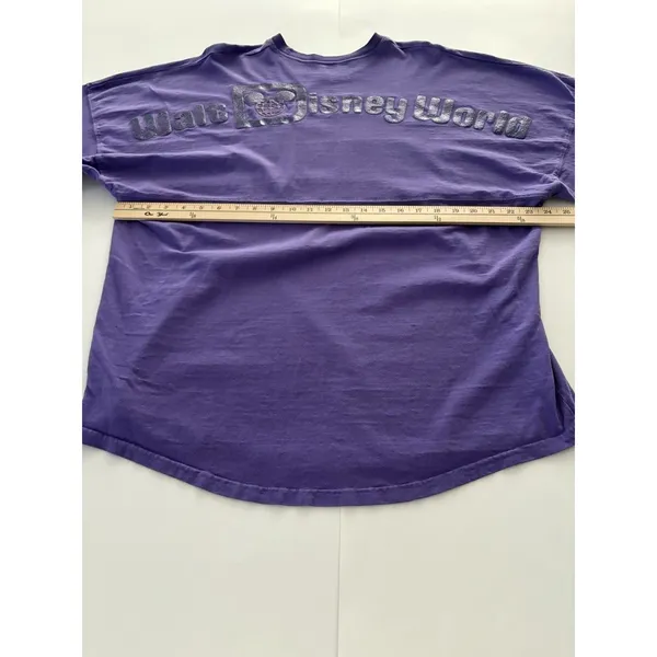 Walt Disney World Purple Potion Glitter Spirit Jersey Size Medium Oversize - Image 7