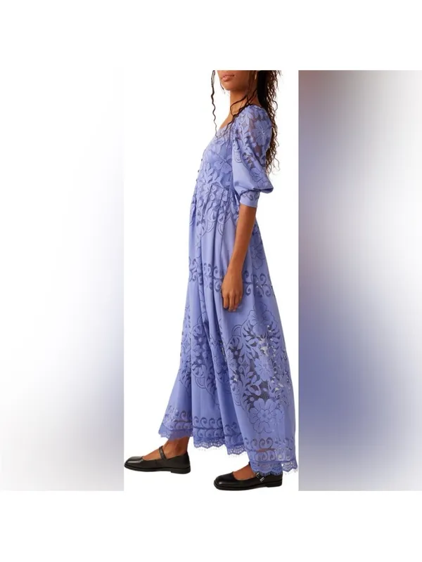 Free People Shadow Dance Midi Dress - Image 5