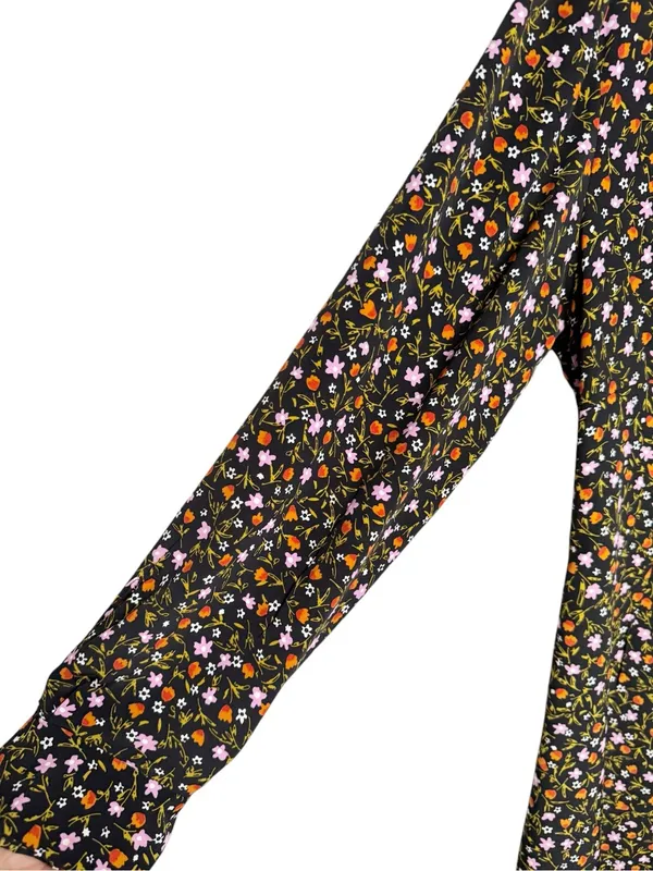 Zara Micro Floral Mini Dress Size L - Image 5
