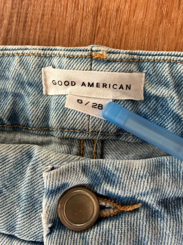 Good American Boyfriend Straight Jeans, Size 28 - Image 8