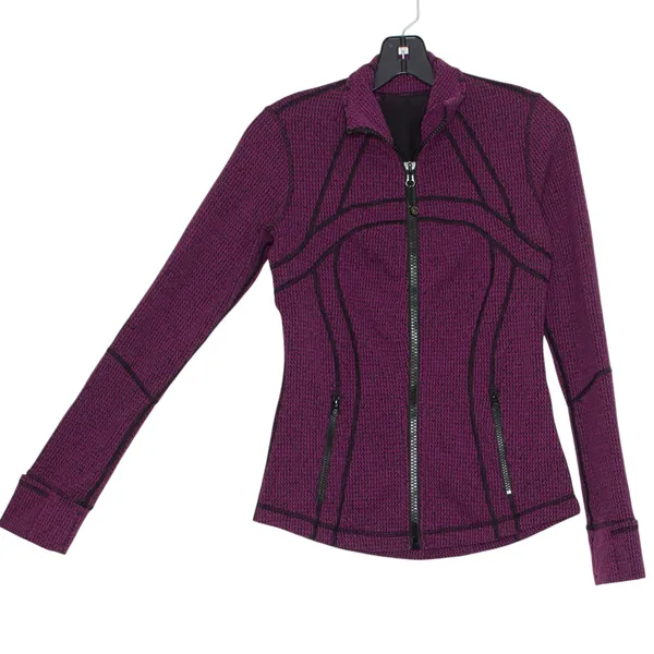 Lululemon Define Jacket Size 6 Deep Fuchsia Athletic Yoga Running Athleisure - Image 8