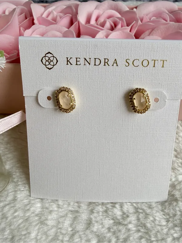 KENDRA SCOTT Gold Cade Stud Earrings - Image 2