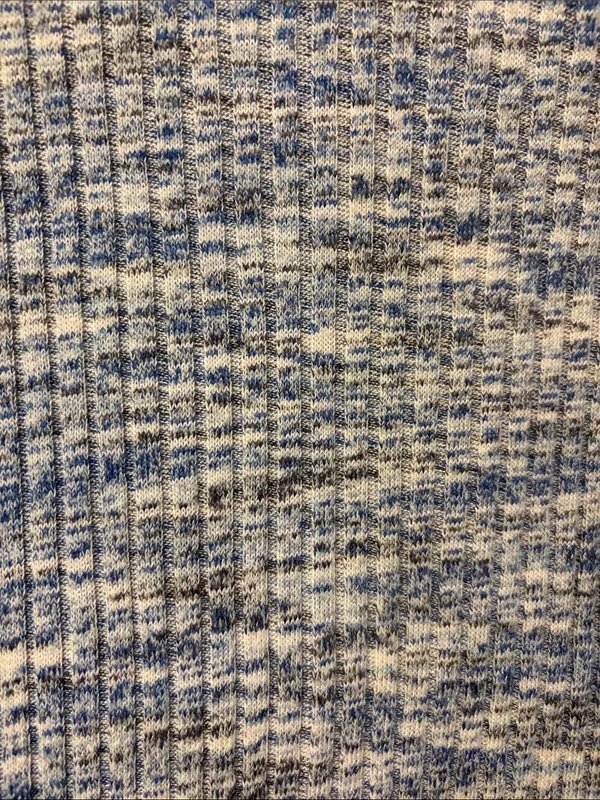 Old Navy Blue Space Dye Ribbed Long Sleeve Plush Tee - Size XS - Image 2