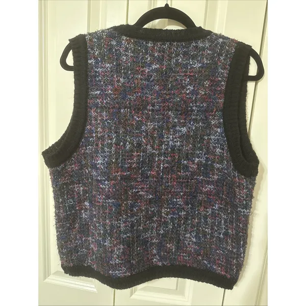 Women's Montana Blues Jean Company Wool Blend Sweater Vest Medium‎ Boho - Image 3