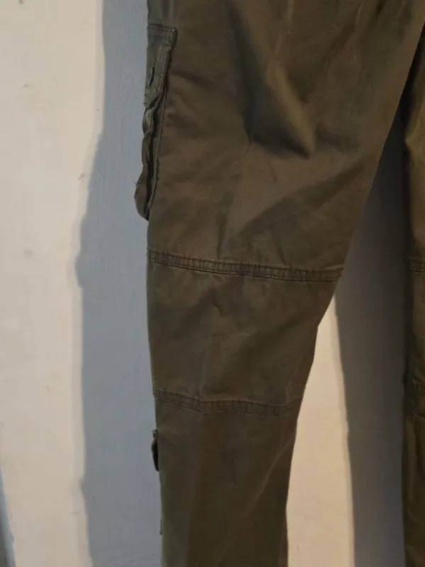 Love women s Olive Cargo Pants - Military Green Utility Style - Image 13