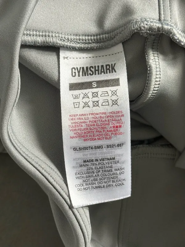 Gymshark Power Shorts in Grey - Image 4