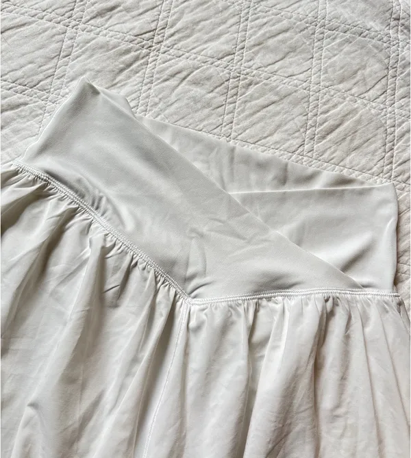 Aerie OFFLINE White Crossover Flowy Athletic Shorts - Image 2
