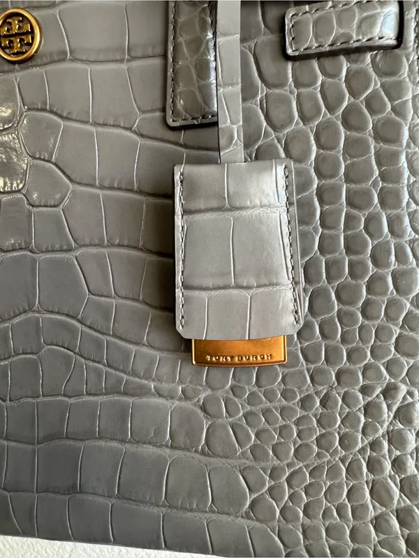 Tory Burch Walker Small Croc Embossed Satchel - Image 2