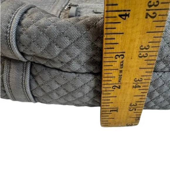 Vera Bradley Gray Quilted Tote - Image 8