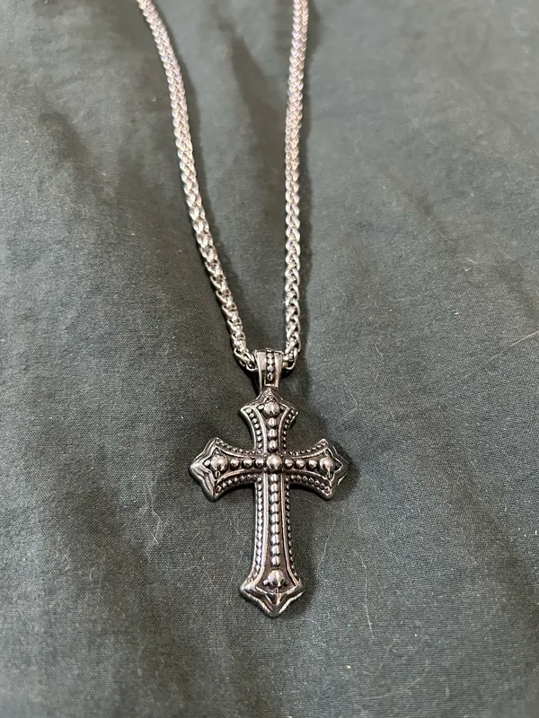 Sterling Silver Cross Necklace - Image 5