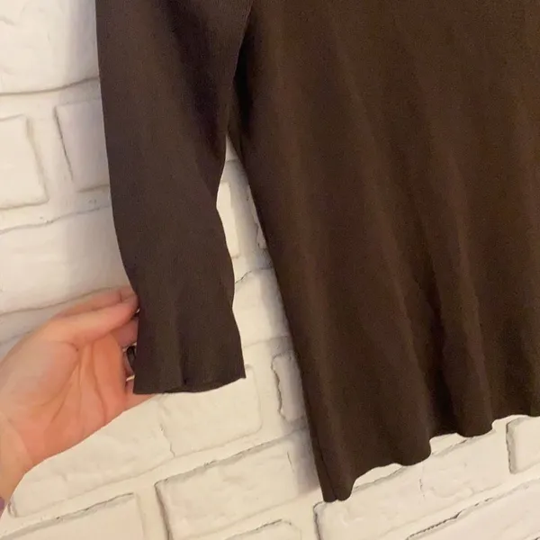 Zara knit top with beaded neckline size small - Image 5
