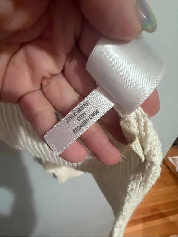 Madewell Cream Open-Front Pom-Pom Sleeve Cardigan - Image 5