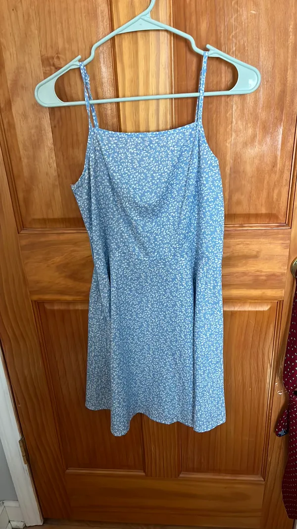 Light Blue Floral Dress - Image 2
