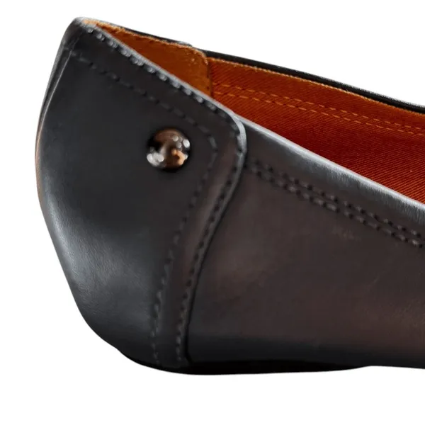 Coach Flats‎ Women's Black Mirror Metallic Chelsea Cap Toe Classic Sophisticated - Image 7