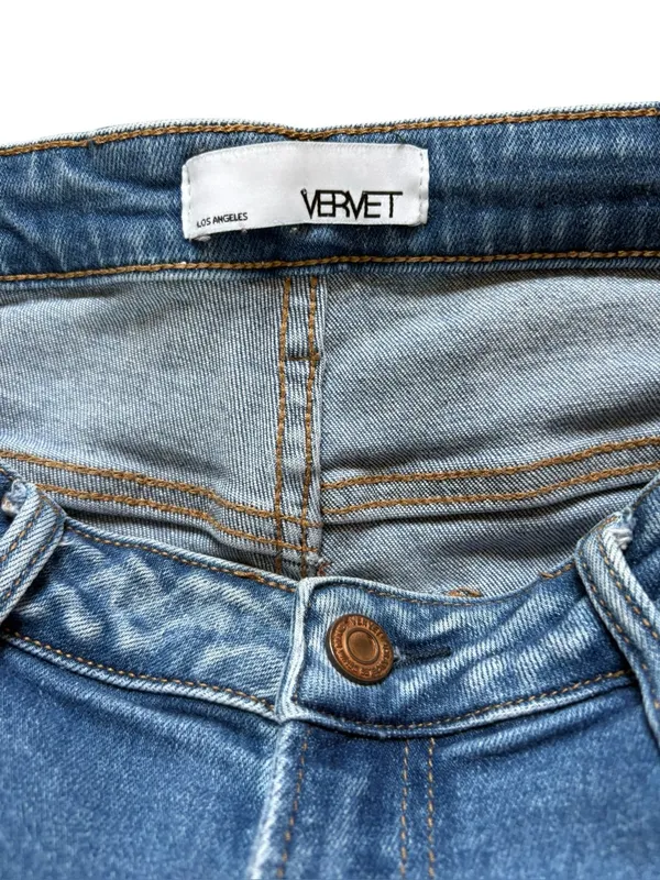 Vervet Bootcut Jeans Style V2440 Asymmetrical Hem Womens Size 31 - Image 5