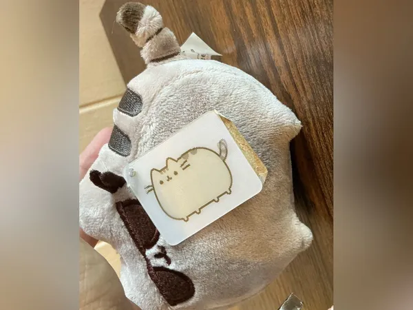 NWT Pusheen Cat Wearing Sunglasses Stuffed Animal Plush Toy Keychain Bag Clip - Image 4