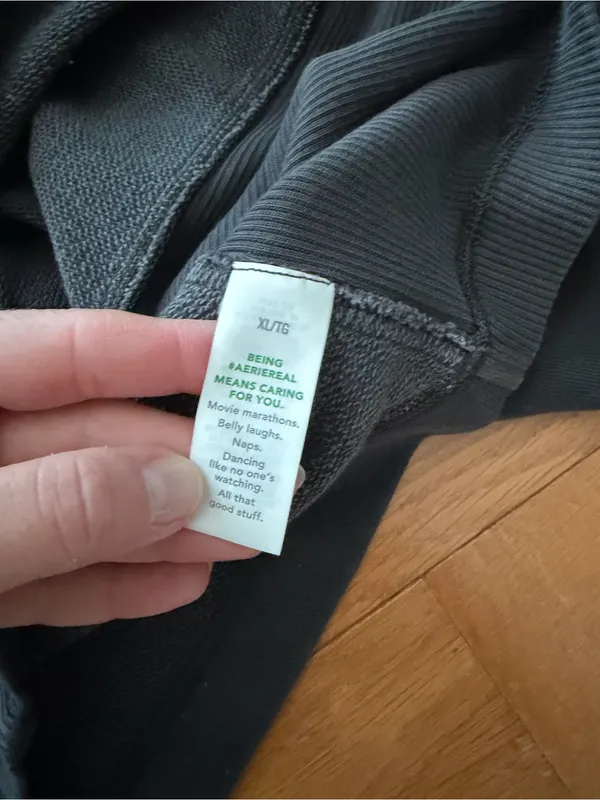 Aerie Lightweight Ribbed Short Sleeve Sweatshirt Size XL - Image 7