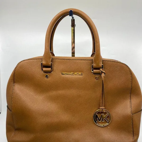 Michael Kors Medium Brown Leather Handbag - Image 2