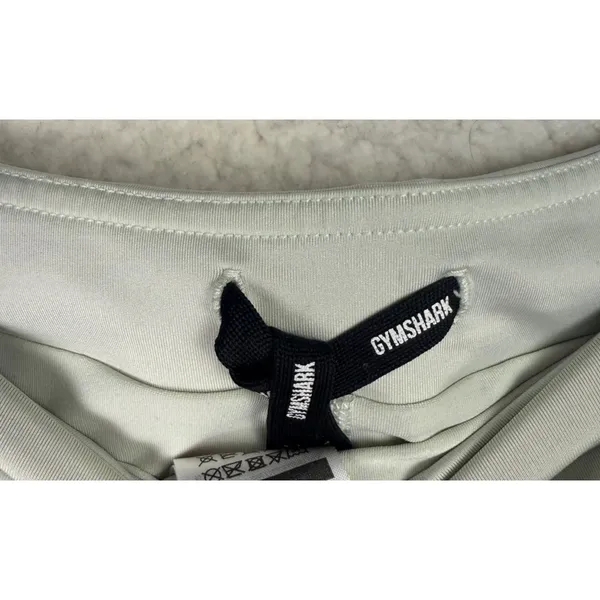 Gymshark Shorts Women Medium Gray/Green Lined 2‎ In 1 Running Training Workout - Image 4