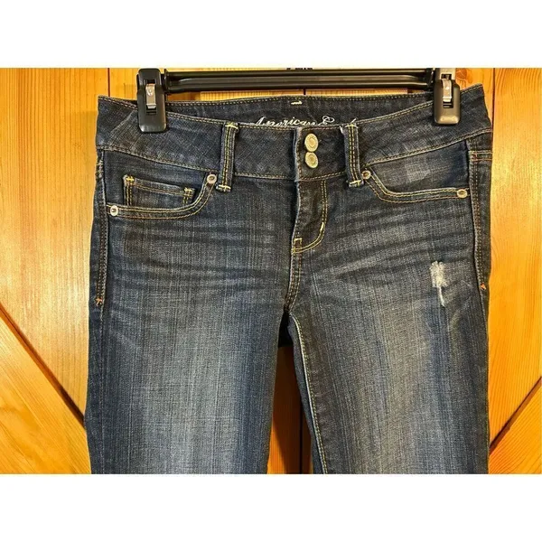 American Eagle stretch jeans, artist size 0 dark wash (0397) Read￼ - Image 3