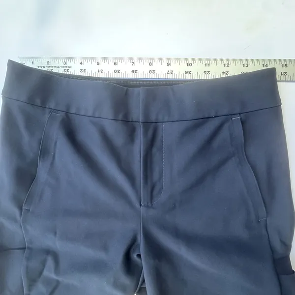 Athleta Stellar Crop Trouser Navy Blue Womens 8 Tall Stretch Luxury Travel Pants - Image 6